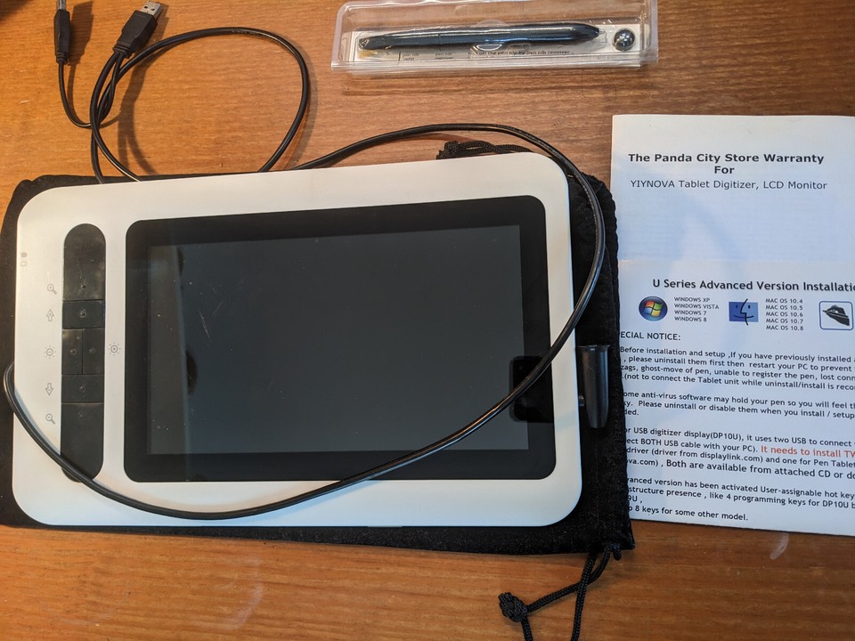 Yiynova DP10U USB Drawing Tablet/Monitor (Win/Mac) eBay