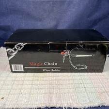 Cadena mágica flotante cadena de eslabones de acero soporte para botellas de vino