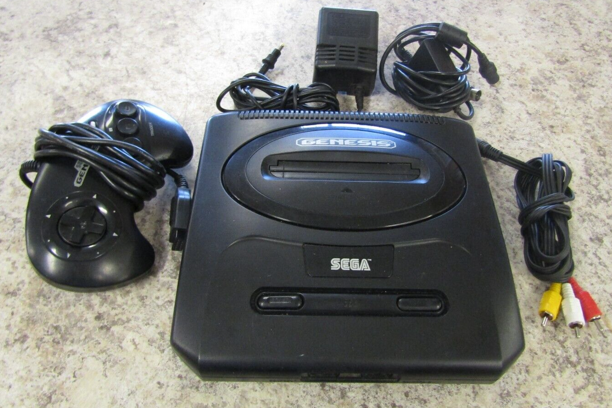 Sega Genesis II MK-1631 System w/original controller & Hook-up