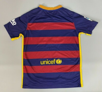 BARCELONA 2015 2016 HOME SHIRT FOOTBALL SOCCER JERSEY BOYS 659032
