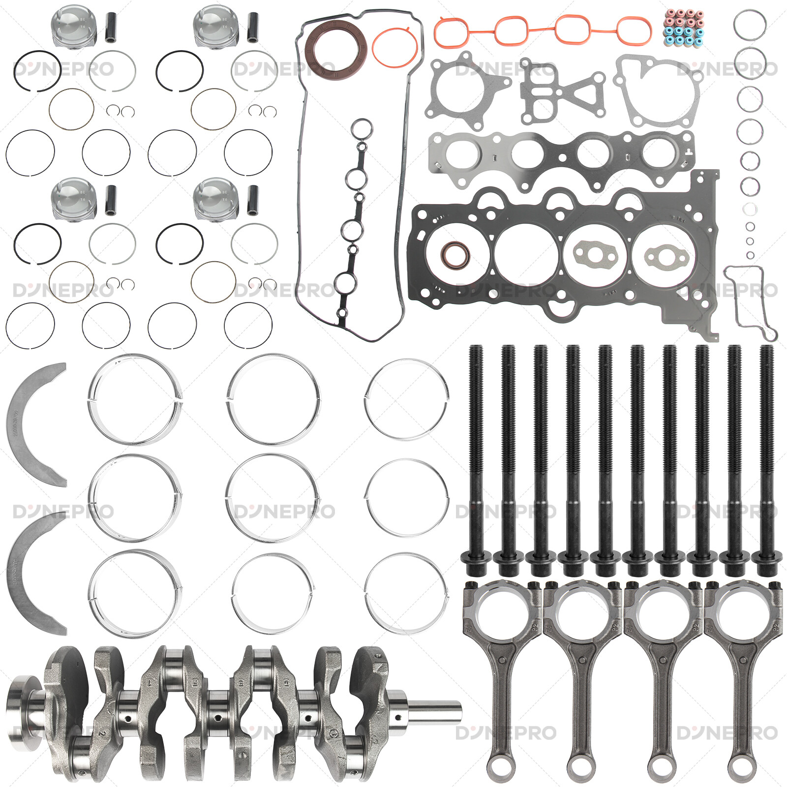 Hyundai Kia 1.6L Turbo G4FJ Crankshaft Rod Bearing Overhaul Rebuild Kit