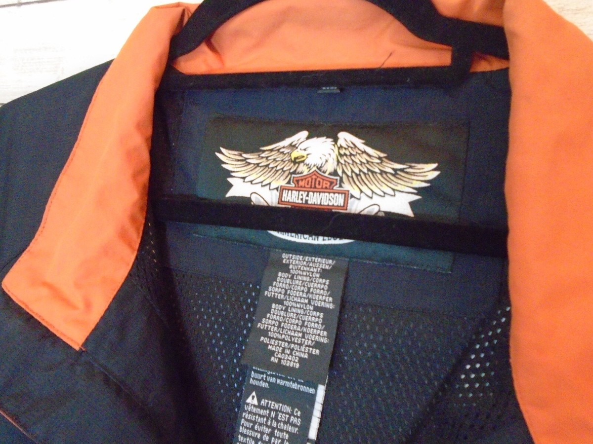 ハーレーダビッドソン　ウインドブレーカー　XL Men's Harley Davidson lined wind breaker black size XL | eBay