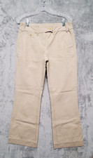 Tommy Hilfiger Pants Women's 6 / 32x31 Beige Khaki Straight Leg Flat Front Chino