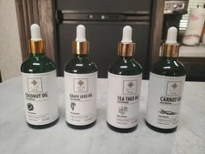 OLIVE SPA 100% natural COLD PRESSED OIL 3.38 OZ GRAPESEED, COCONUT, TEA TREE. CA