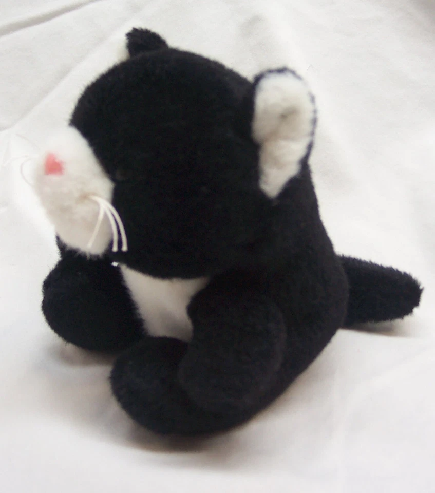Ganz MUY LINDO BLANCO Y NEGRO "Tiny Paws" Gatito Gato 4" Peluche ANIMAL DE PELUCHE Juguete Foto 2 de 4