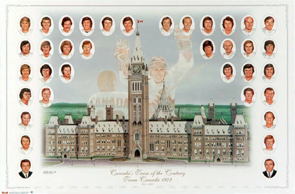 SPORTS POSTER WAREHOUSE Team Canada 1972 Canada-Russia Summit Series TEAM OF THE CENTURY 23x34 POSTER