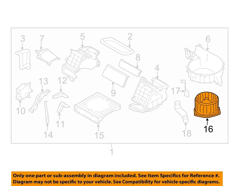 Motor de soprador HVAC usado serve: 2007 Subaru Forester 2.5 grau A - Imagem 3 de 4