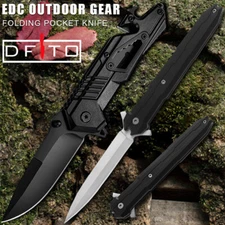 Pocket Knife Tactical Spring Assisted Open Blade Folding Camping Hunting Knives