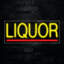 Liquor LED Neon Sign 30"L x 12"H #30086