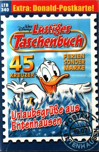 Lustiges Taschenbuch Nr. 340 : Urlaubsgrüße aus Entenhausen. + Donald-Postkarte