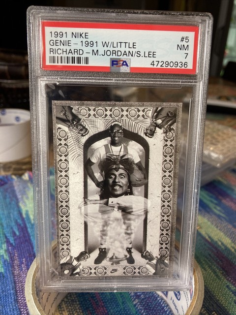 1991 Nike GENIE  Michael Jordan PSA 7 Mars Blackmon Spike Lee Very Rare POP 9