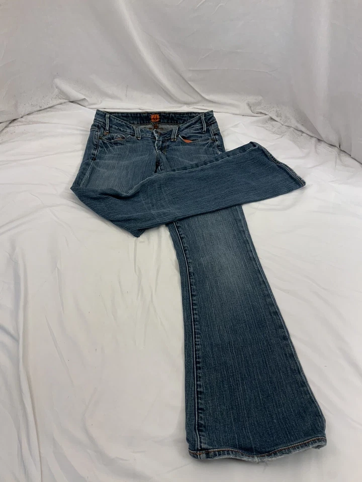 Jeans Yanuk U Talla 25 Algodón Oscuro Elastizados Hechos en EE. UU. Ajustados Sin Defectos YGI S1-171 Foto 4 de 4
