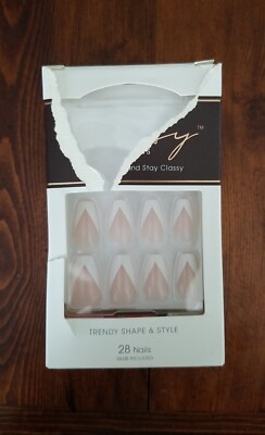 kiss classy nails silk dress Nail Set Medium Silk Dress