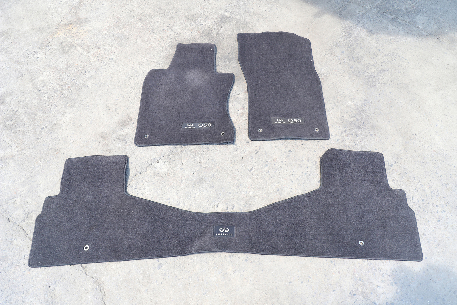 Infiniti Q50 1415 Hyrbid Interior Floor Mat Mats Carpet Black Set