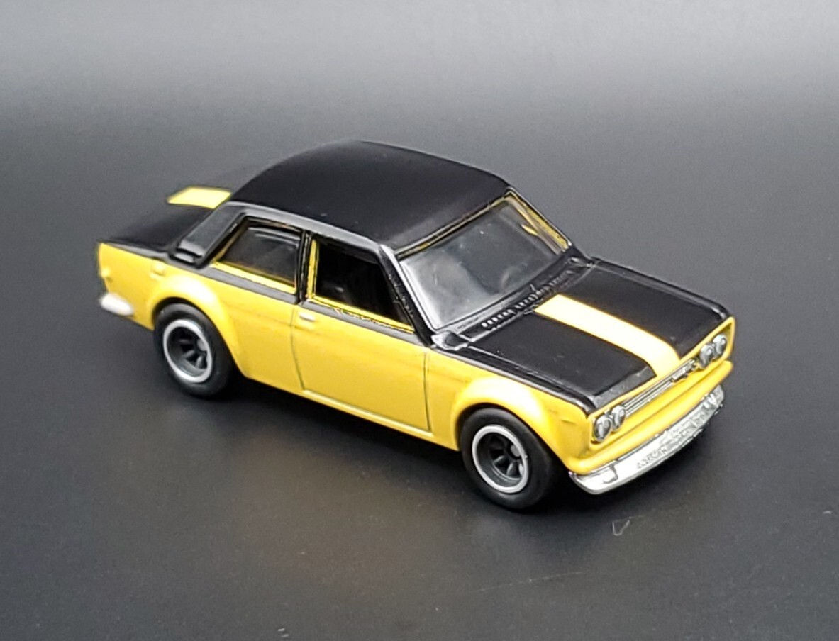 Hot Wheels Yellow Datsun Bluebird 510 from Display Case