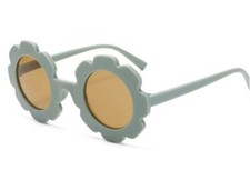New Toddler Flower Sunglasses Green Agave Matte