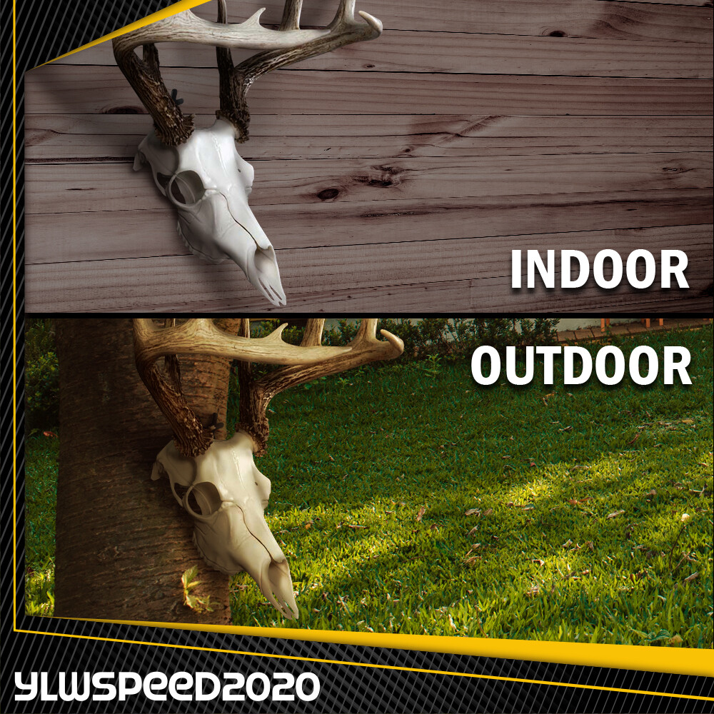 5PCS European Deer Antelope Antler Style Mount Skull Wall Hanger Hook Black New 