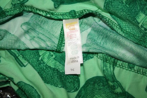 NWT LuLaRoe Tall Curvy TC Leggings St. Patrick's Green Lucky Symbols Charms - Picture 4 of 4