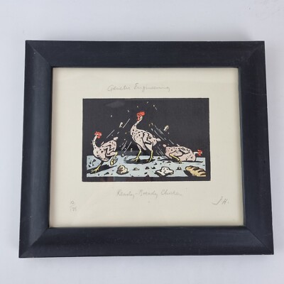 Limited Edition Print Gentechnik, Ready Bready Chicken 12/175 signiert JH