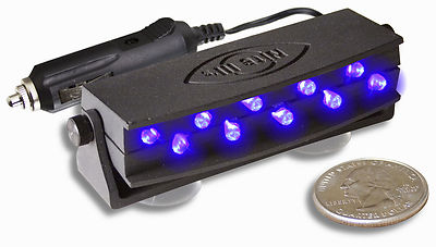 Set of 2 - Nite iii's Blacklight LED Fishing Light with 12V DC Power Point Plug