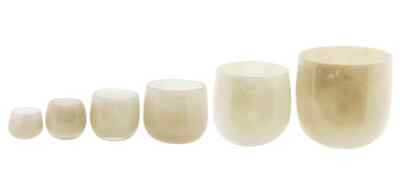 Dutz Vasen POT Beige, verschiedene Größen D16, D13 cm, D10 cm, D8 cm