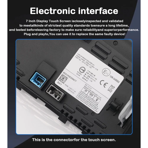 Pantalla táctil de radio navegación de 7" para Honda Civic 39710-TBA-A11 2016-18 - Imagen 13 de 18