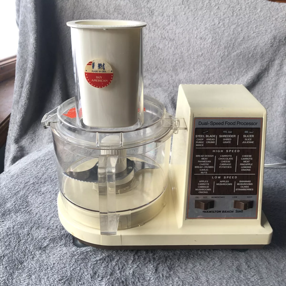 Hamilton Beach Scovill Dual-Speed Food Processor Model 702-4 Tested-Works