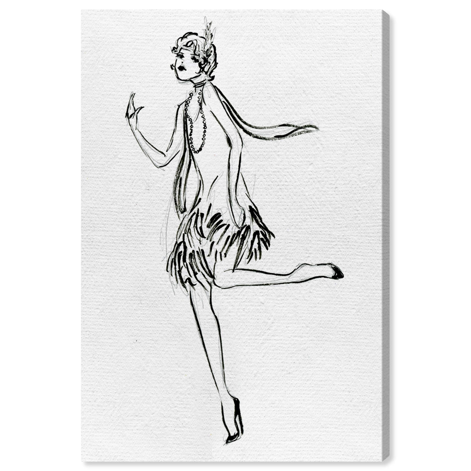 The Oliver Gal Artist Co. Fashion and Glam Wall Art Canvas Prints 'Fashion Fl...