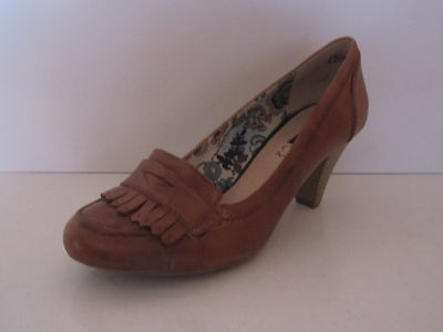 Queens Hcl1108 Havanna [ Gr. 40 ] Women Leather Pumps Brown New & OVP