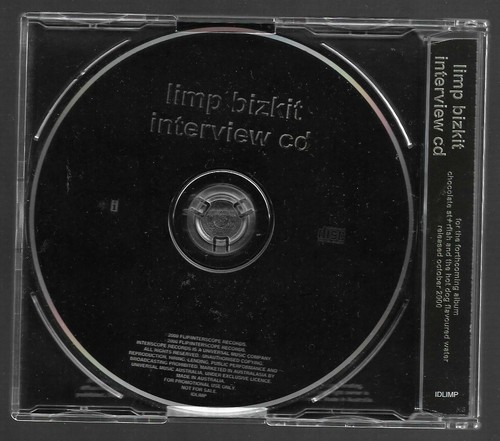 Limp Bizkit - Interview CD **Rare 2000 Australian Promotional CD Single**EXC - Picture 2 of 10