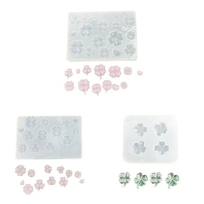 Reusable 4 Leaf Grass Silicone Mold Not Design Jewelry Making Accessories