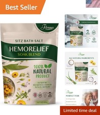 Hemorrhoid Relief Sitz Bath Salt - Natural Soak Blend with Epsom Salt, 14.1oz