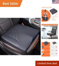 Car Seat Cushion, Memory Foam Driver Seat Cushion to Improve Driving View- Co...