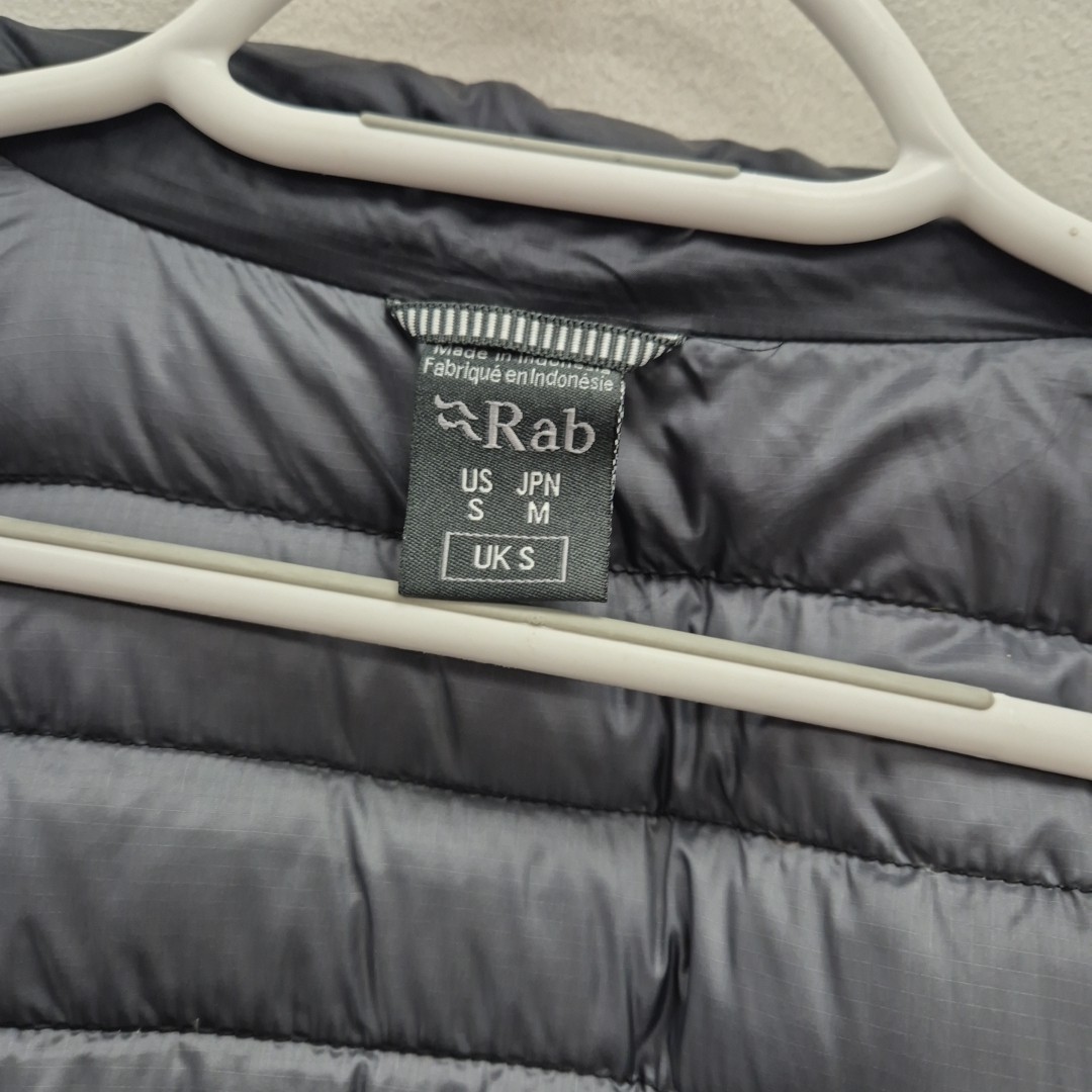Rab Mens Microlight Down Zip Vest Gilet Bodywarmer Pertex Nikwax Black Small d image 7