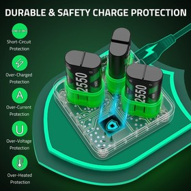 For Xbox One Series S X Controller Rechargeable Battery Pack + Charging Dock