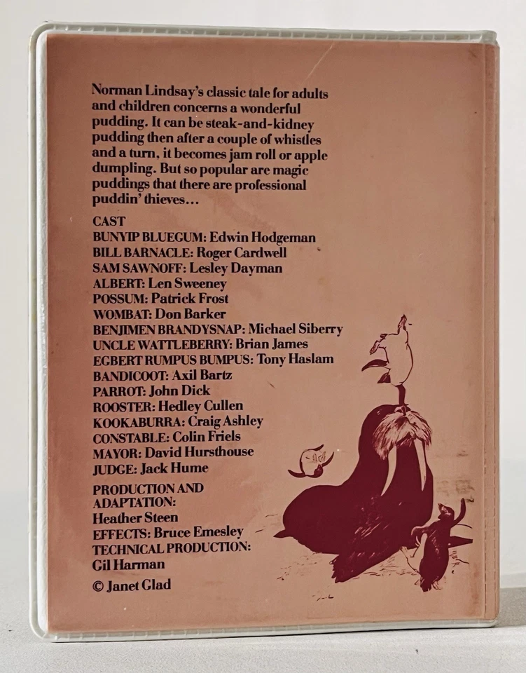 The Magic Pudding Norman Lindsay Cassette Tape Audio Book Vintage - Image 2 of 3
