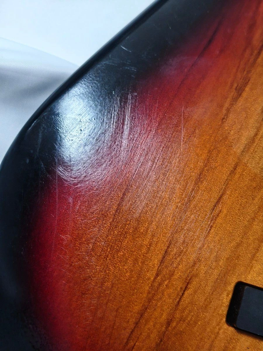 Photogenic Jazz Bass Body 3-Tone Sunburst Pickups Bridge Controls Used