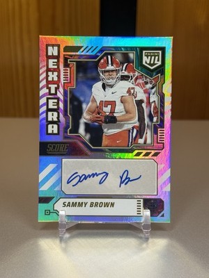 SAMMY BROWN 2025 Panini Score Football Next Era NIL Auto #NEN-SBR