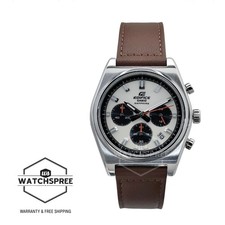 Casio Edifice Chronograph Brown Leather Strap Watch EFB730L-7A EFB-730L-7A