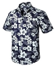 Hawaiian Shirt for Men Short Sleeve Button Down Shirt Men Casual Summer Tropical