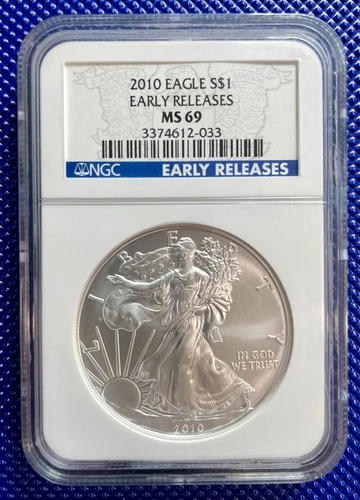 2010_ NGC _ Silver Eagle S$1 _ MS69 _ EARLY RELEASES _ #3374612-033