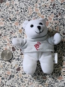 new snk neogeo neo geo pocket power color Beanie Baby White Polar Bear NEW