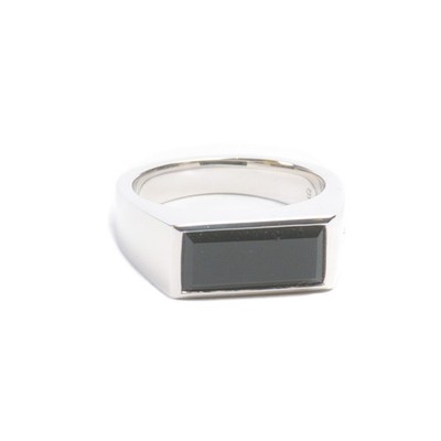 アクセサリー TOM WOOD Peaky Ring Polished Onyx Tom Wood Polished Onyx Silver Peaky Ring 36945 | eBay