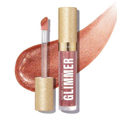 Revlon Super Lustrous Glimmer Gloss 0.13 Fl Oz Plant Based Glitter Hydration ...