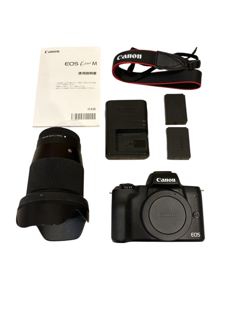 Canon EOS Kiss M＋SIGMA 16mm F1.4セット Canon EOS Kiss M + SIGMA 16mm F1.4 set Camera | eBay