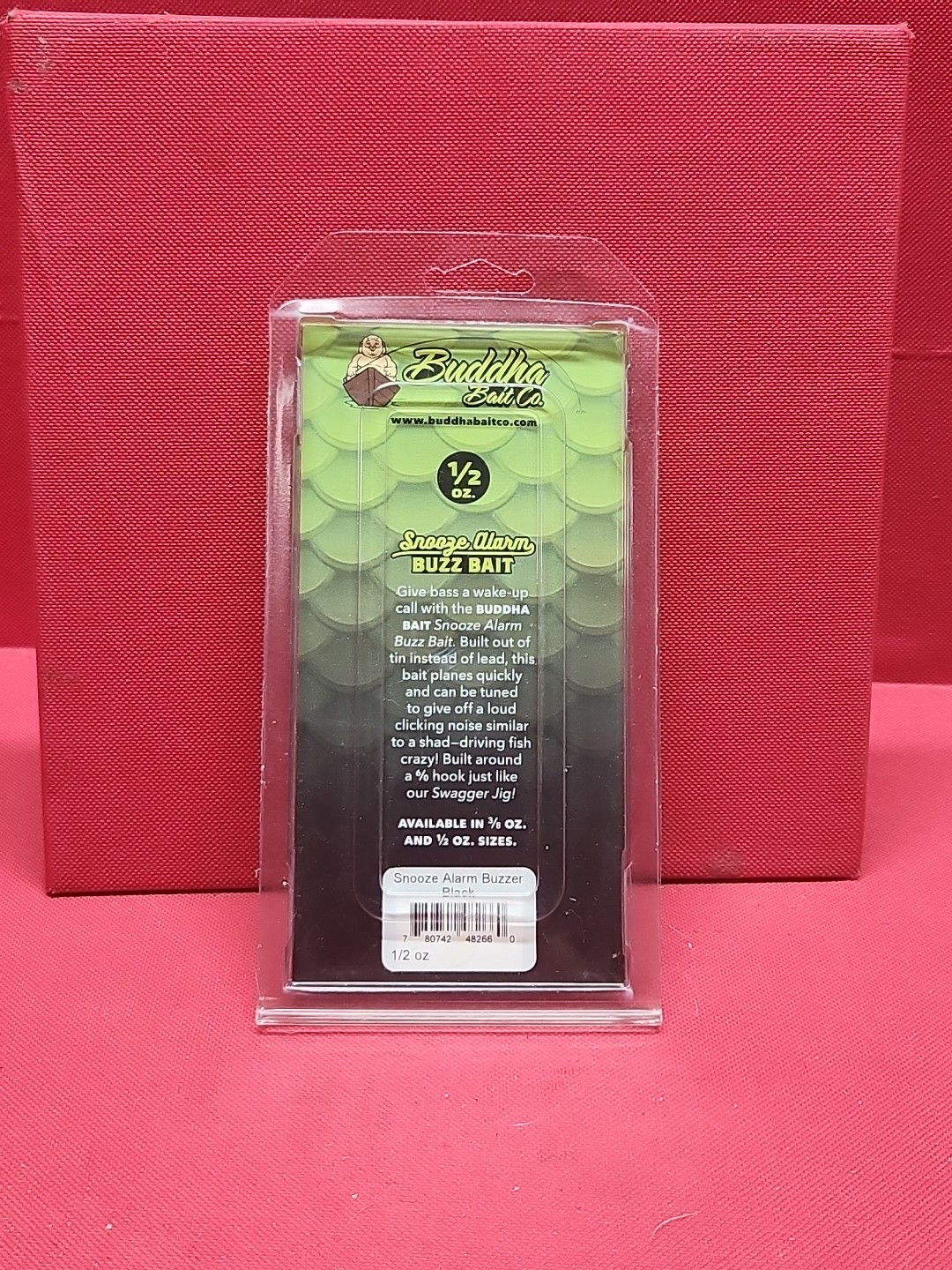 Buddha Bait Co. 1/2 oz Snooze Alarm Buzzbait Black / Black In Orignal Packaging! - Image 8