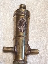 Vintage Miniature Brass Cannon Aoust Par Maritz Barrel 5.25   READ 