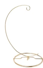 TWISTED GOLD-toned Ornament Display Stand, Medium, 9.5" H x 5.5" W 7.5 Distance