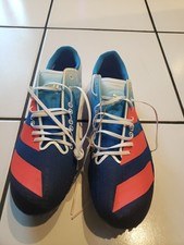 adidas adizero Track Cleat Men's Blue/Coral New without Box Size 12 USA