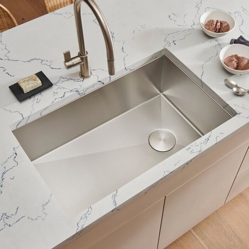Ruvati 36"Undermount Slope Bottom Offset Drain Reversible Sink- RVH7497